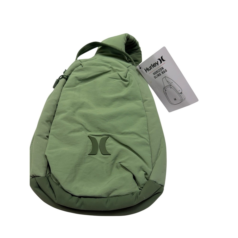 Hurley Horizon Sling Bag Palm Green Padded Media Pocket NEW